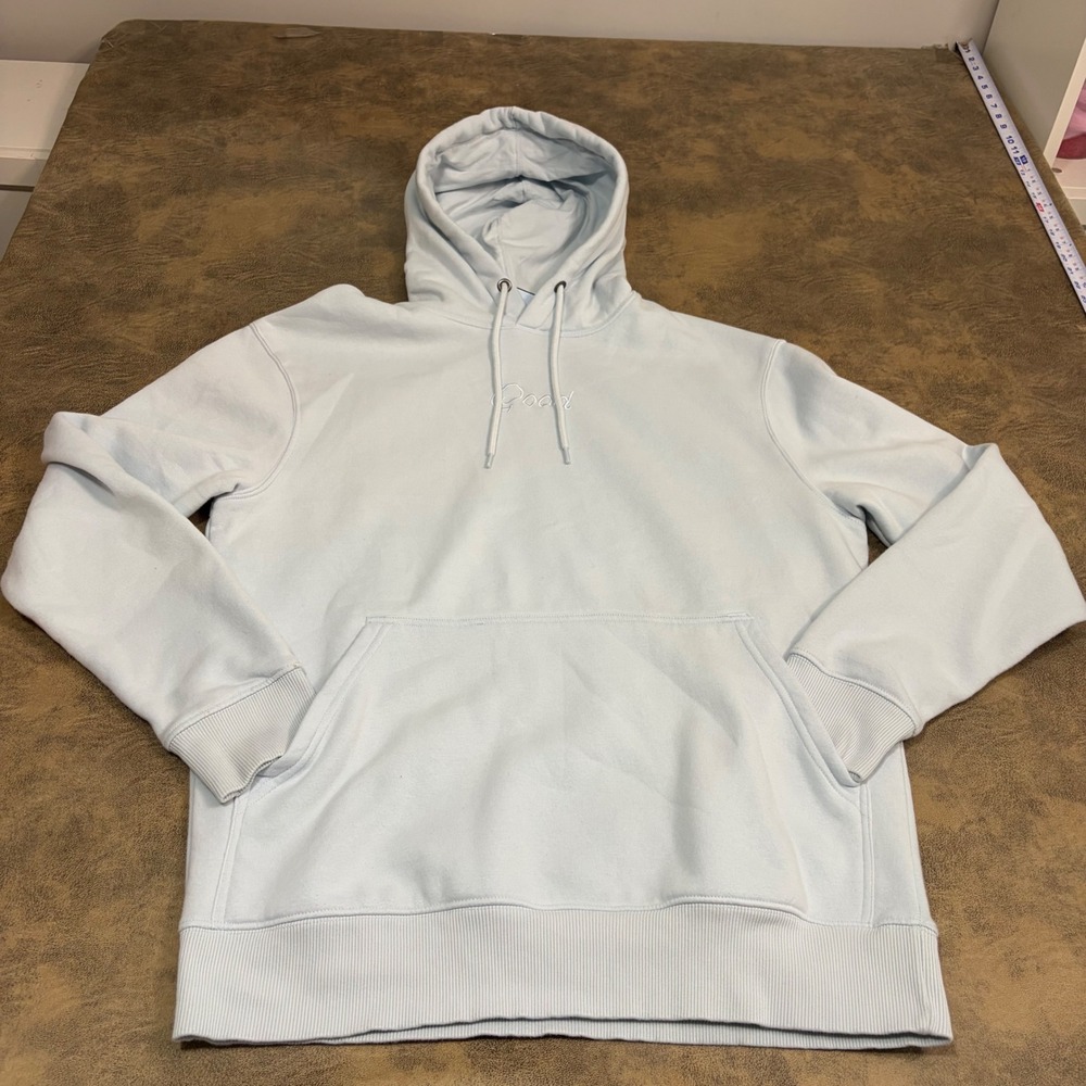Good Good Golf Hoodie Mens XL Light Blue Embroidered Logo Pullover Sweatshirt